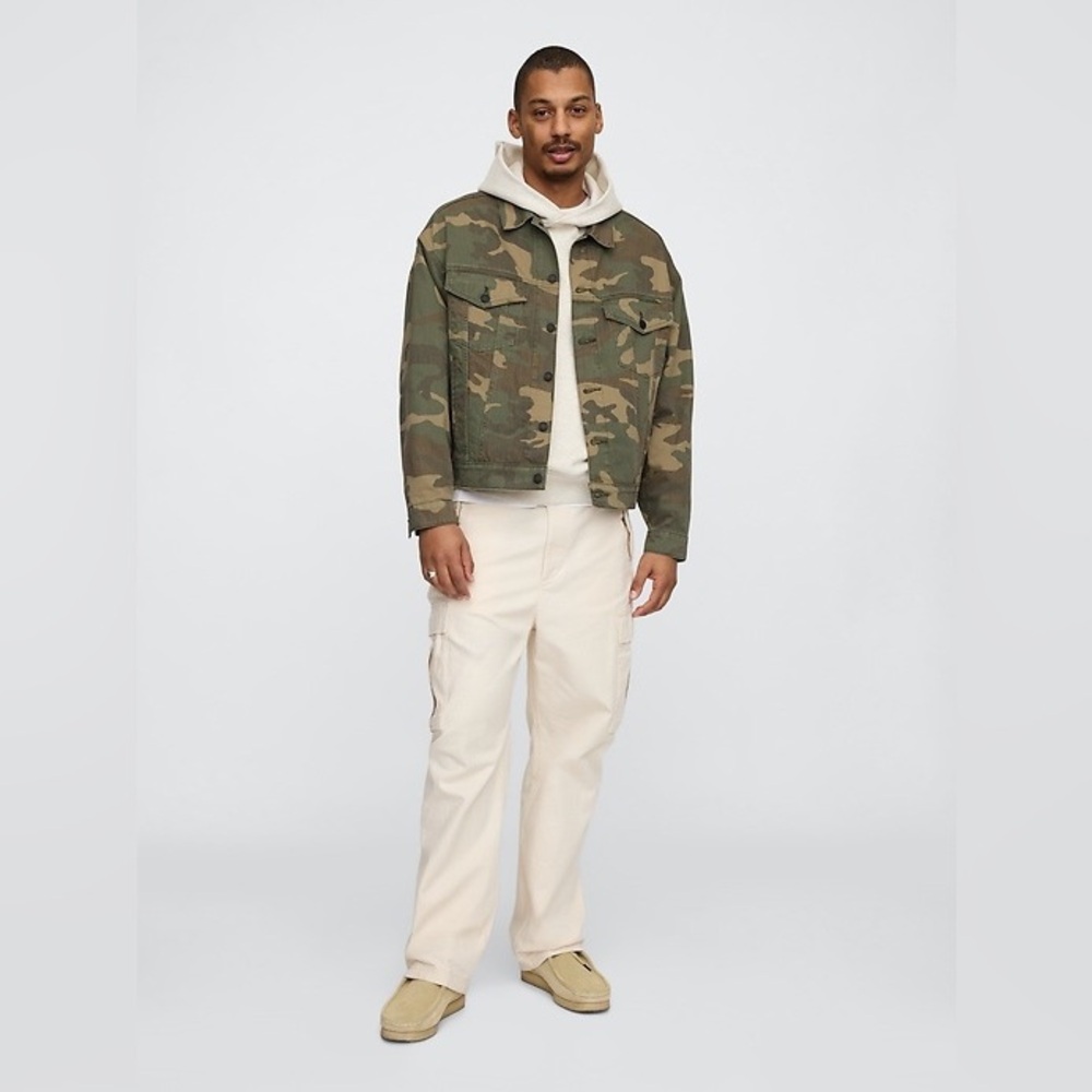 GAP Camo Icon Denim Jacket - Picture 2 of 5